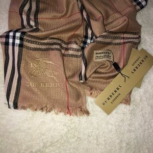 Classic Check Scarf Cashmere and Silk